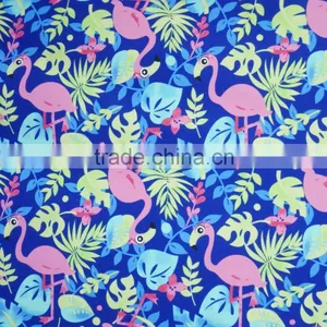 Bird and Floral Prints Nylon Spandex Swimwear Fabric thumbnail-2