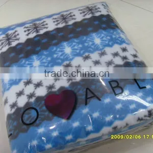 Hot Sales 100% Polyester Fleece Printed Gifts Promotional Blanket thumbnail-2