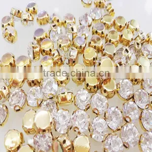 Rhinestone Cup Chain Rhinestone Crystal Cup Chain Round Trimming Bags For DIY Garment Accessories thumbnail-3