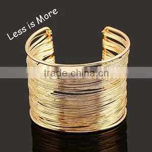 2015 Wholesale High Quality Zinc Alloy Hollow Bangle Leaves Bangle Split Bangle thumbnail-1