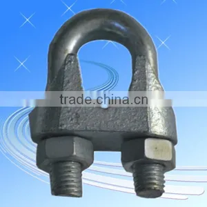 CHINA FACTORY WHOLESALE PRICE DIN741 MALLEABLE WIRE ROPE CLIP thumbnail-2