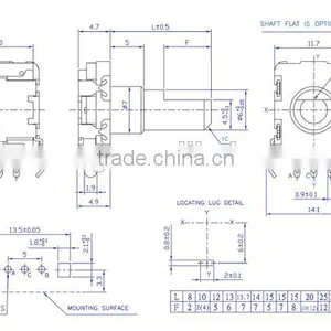 HW-11EN5V20B Rotary Encoder With Flat Shaft Electric 20&20 15&30 Detents Rotary Encoder thumbnail-2
