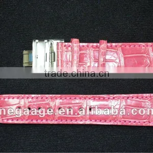 Luxury Real Alligator 20mm Leather Watch Band Leather Watch Strap thumbnail-4