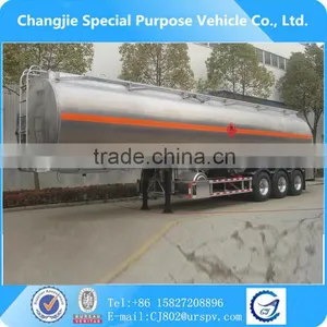 Stainless Steel Tank Semi-trailer 40000- 45000 Litres Fuel Tanker Truck Capacity thumbnail-1