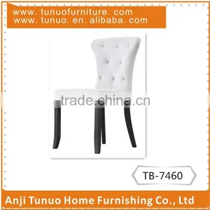 White Modern Upholstered Velvet Material Dining Chair for Hotel thumbnail-1