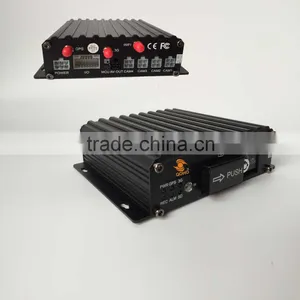 3G DVR With Sim Card 4CH Mobile DVR With GPS Tracker for Bus/ Truck / Taxi Vehicle DVR Remote thumbnail-3