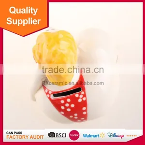 Wholesale Delicate Fancy Coin Bank Handprinting Ceramic Coin Box thumbnail-2
