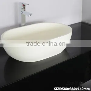 Modern Style Cabinet Wash Basins, Stone Resin Bathroom Wash Basin, Wall Hung Wash Basin thumbnail-3