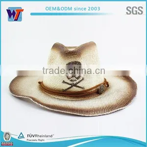 100% Cotton Fashion Wool Blaze Orange Cowboy Hat thumbnail-2
