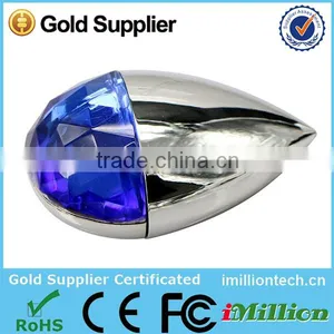 Crystal Waterdrop USB Flash Drive,2GB/4GB/8GB Diamond USB Disk thumbnail-2