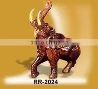 Brass Elephant Statue , Brass Animal Figures , Sculptures thumbnail-1