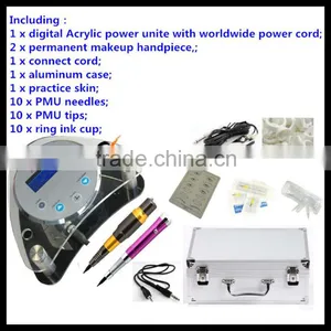 Permanent Makeup Machine Digital Tattoo Kit,New Design Permanent Makeup LCD Power Machine Tattoo Kits thumbnail-1