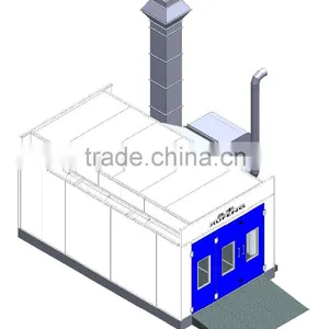 JF Good Spray Booth Middle Price High Effeciency Offer Clean Cabin Purified Air Health Body Painting Room for Sale thumbnail-1