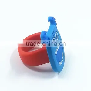 Promotional Soft Pvc Finger Rings/cute Rubber Rings/funny Cartoon Finger Rings thumbnail-6