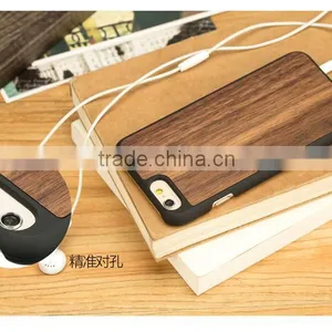 Eco-Friendly Natural Wood Phone Case PC Walnut Wood for IPhone 6/6S thumbnail-3