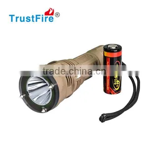 TrustFire DF001 650LM Professional Dive Torch Diving to 100M, Waterproof Flashlights Powered by CREE Torch Light With CE FCC thumbnail-1