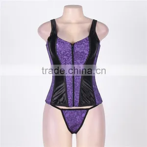 Vintage Style Beautiful Patterns Big Women Sexy Lingeries Corset thumbnail-4