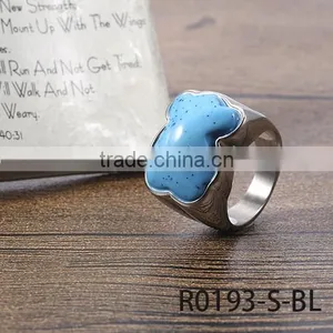 2016 New Arrival Fashion Wholesale Blue Turquoise Lovely Bear Finger Ring thumbnail-6