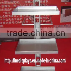 Floor Steel Display Shelf Rack With Sign Holder (MS-A-0008) thumbnail-1