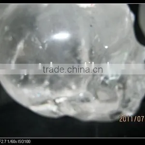Hot Wholesale Nature Human White Crystal Skull for Healing thumbnail-3