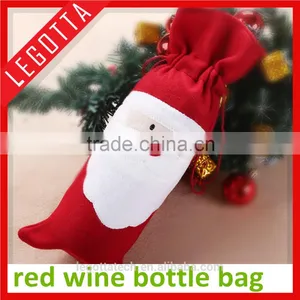 Wholesale High Quality Super Cheap Christmas Gift Wine Bottle Bags thumbnail-2