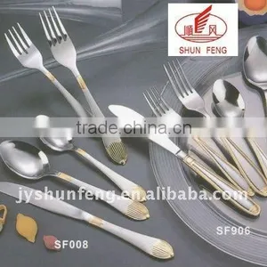 High Quality Stainless Steel Cutlery With Gold Plating thumbnail-1