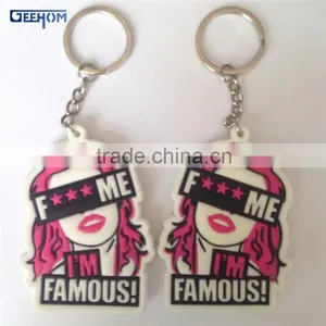 Custom Dancing Girl 3d Pvc Keychain thumbnail-1