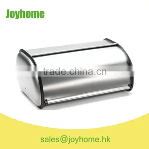 Classical Design Roll Top Stainless Steel Bread Box thumbnail-1