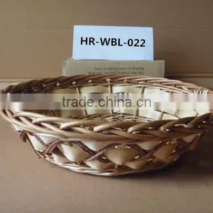 Colorful Handmade Willow Basket Sets With Handle for Fruit or Food thumbnail-6