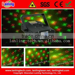 Christmas Decoration Lights 100mW RG 8Gobos Mini Twinkling Laser Light thumbnail-1