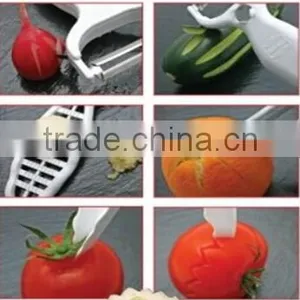 6 in 1 Multifunction Kitchen Apple Corer Potato Turbo Peeler Cutter Slicer Shredder Grater With Plastic Block thumbnail-2