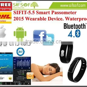 SIFIT-5.Smart Passometer. Bluetooth 4.0.Sharing Data Smart Wristband Pedometer thumbnail-1