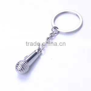 Metal Microphone Key Chains Wholesale Metal Microphone Key Rings thumbnail-1