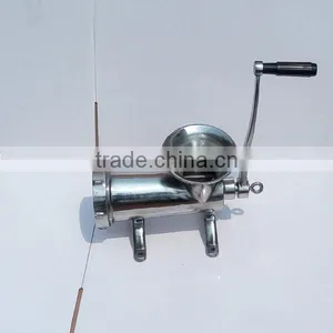 8# Cast Iron Electroplate Tinned Manual Meat Grinder Machine Hand Operate Meat Mincer thumbnail-6