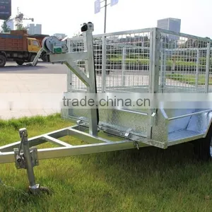 Single Axle Winch Tipping Cage Trailer thumbnail-2