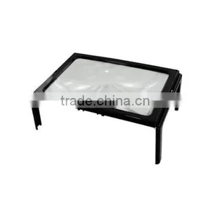 Hand Free Plastic Desktop Book Illuminated Magnifier With LED Light thumbnail-3