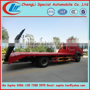 Slide Flat Bed Recovery Truck,bulldozer Transport Truck,FAW Trucks for Carrying Machine thumbnail-1