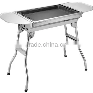 Mid-size Stainless Steel Folding BBQ Grills thumbnail-2