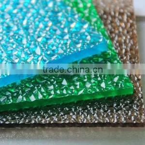 2015 UVProtected Polycarbonate Embossed Sheet&diamond Sheet- ISO9001:2008 With 10 Yrs Warranty thumbnail-1