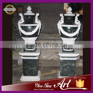 Hand Carved Decoration Flower Pot in Marble thumbnail-1