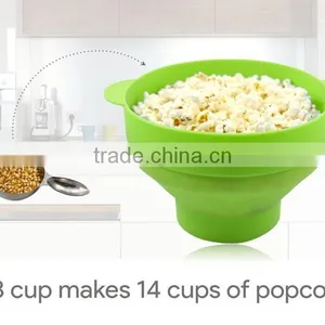 Silicone Collapsibel Popcorn Popper ,Silicone Popcorn Popper,silicone Popcorn Maker thumbnail-3