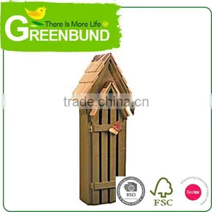 Solar Light Wooden Ladybug Hotel Natural Insect Wild Life Care thumbnail-1