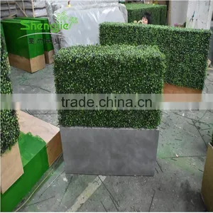 SJLJ013715 Guangzhou Supplier Artificial Boxwood Hedge for Outdoor UV Plastic Boxwood Hedge thumbnail-2
