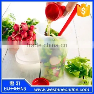 Wholesale Plastic Portable Salad Shaker Cups With Forks thumbnail-5
