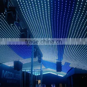 New Inventions PC Control DMX Wholesale Led Lighted Fabric Curtains for Bar/club/ Stage Decoration thumbnail-1