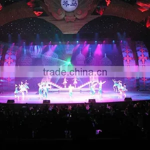 Black/white Fireproof Velvet Cloth Led Star Cloth Backdrop for Theater thumbnail-4