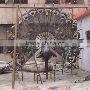 Stainless Steel Garden Animal Sculpture ,Stainless Steel Peacock Sculpture thumbnail-2
