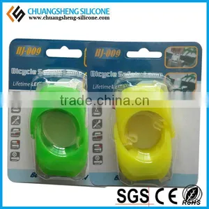Silicone Cover Bicycle Front and Back Light, LED Bike Flashlight thumbnail-6