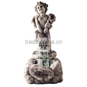 Pure Garden LED Lighted Cherub Fountain With Pump thumbnail-2