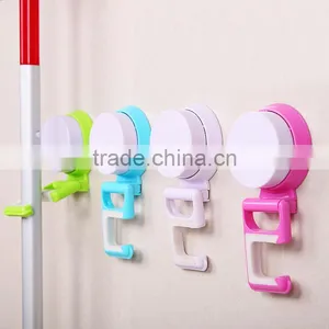 Vacuum Suction Cup Bathroom and Kitchen Plastic Mop Frame/holder thumbnail-1